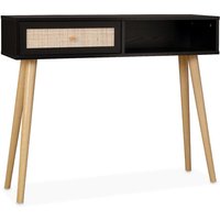 Sweeek - Konsolentisch mit Rattangeflecht 100x29x81cm von SWEEEK