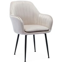Sessel mit Samtbezug und Metallbeinen - Sweeek von SWEEEK