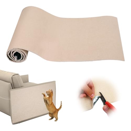 Kratzmatte Selbstklebend Katze Kratzbrett Kratzwand, Kratzmatte Selbstklebend, Kratzfestes Sofa kratzmatte Katze, 30x100 cm DIY Kratzbrett - Trimmbarer Schutz von ALICEEDG