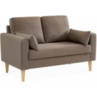 2-Sitzer Sofa, Polyester, Braun - Braun - Sweeek von SWEEEK