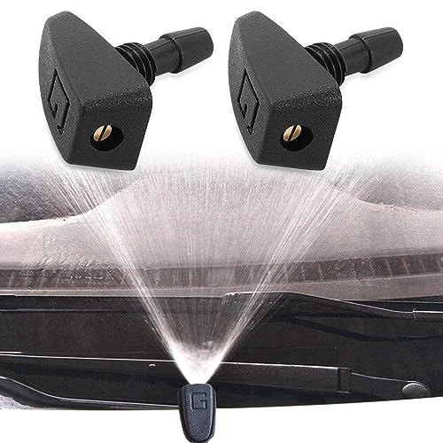 ALIEDA 2 Stück Auto Frontwaschdüsen, Windschutzscheiben Sprühdüsen, Waschsystem, Dekoratives Zubehör, Für Smart 450 451 454 453 Fortwo Forfour von ALIEDA