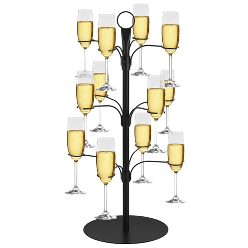 ALIMOTA Cocktailbaum Ständer für Getränke Champagnerturm Weingläser Halter Schwarz ALIMOTA Cocktailbaum Ständer für Getränke Champagnerturm Weingläser Halter Schwarz von ALIMOTA