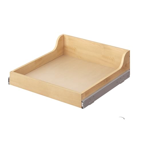 ALINE FURNITURE Ausziehbare Schrankschubladen aus Birkenholz, 66 x 53,3 x 15,2 cm (B x T x H), sanft schließende Schublade für Küchenschränke, Schieberegale für Speisekammer von ALINE