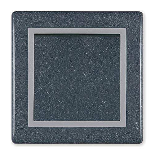 ALING-CONEL Ein/Aus Schalter 10AX/250V~ inkl.Rahmen (komplett) Graphit/Grau/Graphit von ALING-CONEL