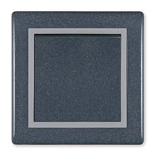 ALING-CONEL Kreuzschalter 10AX/250V~ inkl.Rahmen (komplett) Graphit/Grau/Graphit von ALING-CONEL