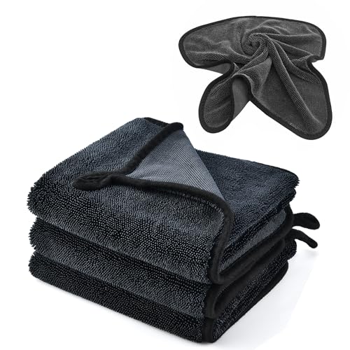 ALINK Auto Trockentuch, Fast Dry Trockentuch 40x60cm, Premium Mikrofasertuch Auto, Keine Kratzer, extra große Größe (3 Stück) von ALINK