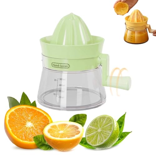 ALINUOYQ Manuelles Zitrus -Juicer -Zitronen -Squeezer mit rotierender Kurbel, 17 Unzen/500 ml tragbarer Handpress -Juicer -Squeezer mit Kapazitätsmarkierung Gießen Sie Sput ALINUOYQ Manuelles Zitrus -Juicer -Zitronen -Squeezer mit rotierender Kurbel, 17 Unzen/500 ml tragbarer Handpress -Juicer -Squeezer mit Kapazitätsmarkierung Gießen Sie Sput von ALINUOYQ