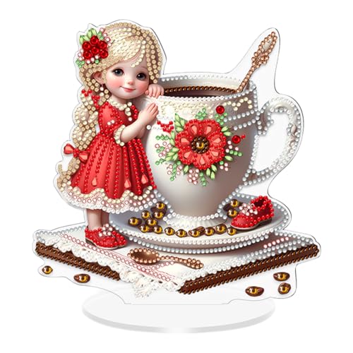 ALINUOYQ Special geformtes Diamantmalerei Desktop -Ornamente Kit for Erwachsene DIY (Mädchen) von ALINUOYQ
