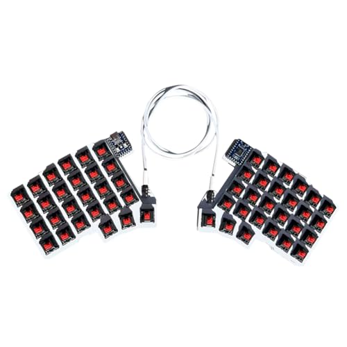ALINUOYQ Split Keyboard Kabel -Ergonomie Tastatur Hot Swap QMK/Fläschchen (Keine Schlüsselkaps -Achse) von ALINUOYQ