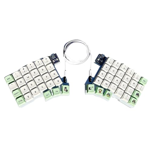 ALINUOYQ Split Keyboard Kabel -Ergonomie Tastatur Hot Swap QMK/Fläschchen (Keine Schlüsselkaps -Achse) von ALINUOYQ