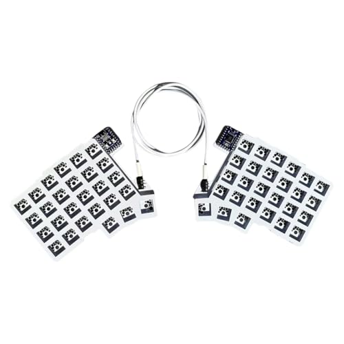 ALINUOYQ Split Keyboard Kabel -Ergonomie Tastatur Hot Swap QMK/Fläschchen (Keine Schlüsselkaps -Achse) von ALINUOYQ