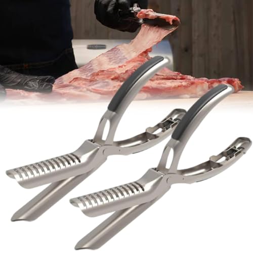 Rippchen Membran Entferner, Rippchen Vorbereitungswerkzeug BBQ Rippchen Enthäuter mit rutschfestem Griff for einfaches Entfernen der Membran, BBQ Rippchen Vorbereitungswerkzeug Küchenhelfer von ALINUOYQ