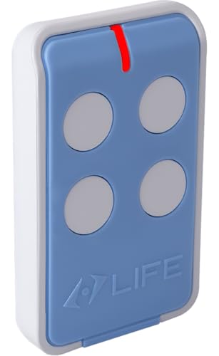 LIFE MAXI 4 Fernbedienung – 4-Kanal Handsender | 433,92 MHz Funksteuerung | Rolling-Code Verschlüsselung | Reichweite bis 200 m | Langlebig mit 12 V Batterie | Modernes, kompaktes Design von ALIRANTA