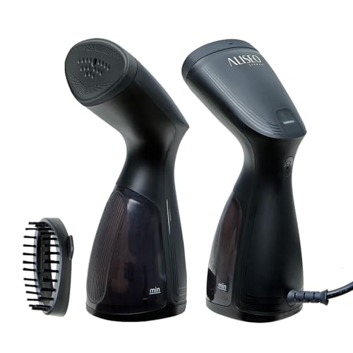 Aliseo Steamo Dampfglätter - Tragbarer & Kompakter Steamer - 13-20 g/min Dampf & 140 ml Wassertank - 2 Dampfstufen, Bürstenaufsatz & Tasche - Entfernt Falten Schnell & ohne Bügelbrett Aliseo Steamo Dampfglätter - Tragbarer & Kompakter Steamer - 13-20 g/min Dampf & 140 ml Wassertank - 2 Dampfstufen, Bürstenaufsatz & Tasche - Entfernt Falten Schnell & ohne Bügelbrett von ALISEO