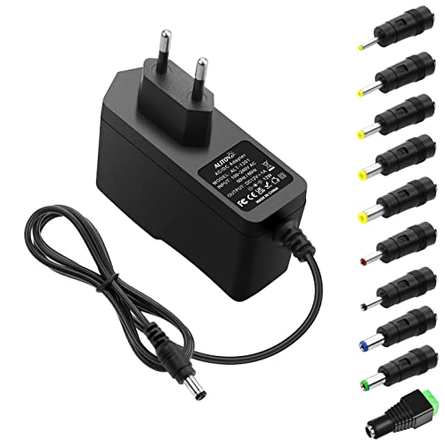 ALITOVE 12V 1A Netzteil DC 12 Volt 12W 1000mA Max Universal AC DC Netzadapter 800mA 500mA Transformator mit 10 Steckers für LED Streifen Lautsprecher CCTV Kamera Radio Gehäuse Fan ALITOVE 12V 1A Netzteil DC 12 Volt 12W 1000mA Max Universal AC DC Netzadapter 800mA 500mA Transformator mit 10 Steckers für LED Streifen Lautsprecher CCTV Kamera Radio Gehäuse Fan von ALITOVE