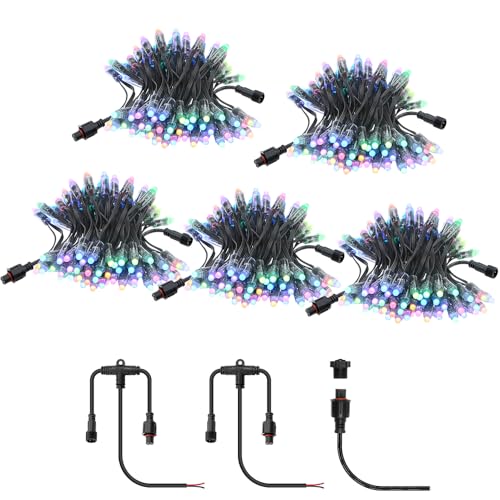 ALITOVE 50M WS2811 LED Lichterkette Außen Weihnachten 12V 500LEDs RGB Lichterketten Innen mit X-Connect Stecker Adressierbare Christmas Lights für Party Hochzeit Garten Weihnachtsbaumbeleuchtung ALITOVE 50M WS2811 LED Lichterkette Außen Weihnachten 12V 500LEDs RGB Lichterketten Innen mit X-Connect Stecker Adressierbare Christmas Lights für Party Hochzeit Garten Weihnachtsbaumbeleuchtung von ALITOVE