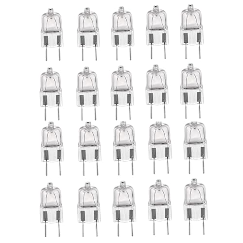 ALIVIM 20 Stück G8 120V 20W 35W 50W Halogen Licht Glaskugel LED Lampe Intarsien Perle Kristall Warmweiß,35W von ALIVIM