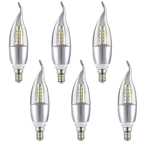 ALIVIM 6Stück 7W E14 LED Maisbirne Licht Energieeinsparung Lampe Kerze Birne Spotlight Kronleuchter Hotel Lampe Home Decor,Cold white ALIVIM 6Stück 7W E14 LED Maisbirne Licht Energieeinsparung Lampe Kerze Birne Spotlight Kronleuchter Hotel Lampe Home Decor,Cold white von ALIVIM