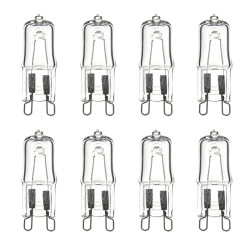 ALIVIM 8 Stück G9 110V 220V 25W 40W 60W Halogen Glühbirne Kapsel LED Lampe Glühbirne eingefügt Perlen Kristall Lampe Halogenbirne,60w,220V von ALIVIM