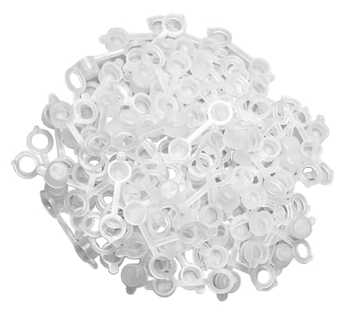 100 x Universal Schmiernippel-Schutzkappen Set (TRANSPARENT) Abdeckkappen-Satz bzw. Staubschutzkappen Sortiment für Kegelnippel/Fettnippel von ALKAN