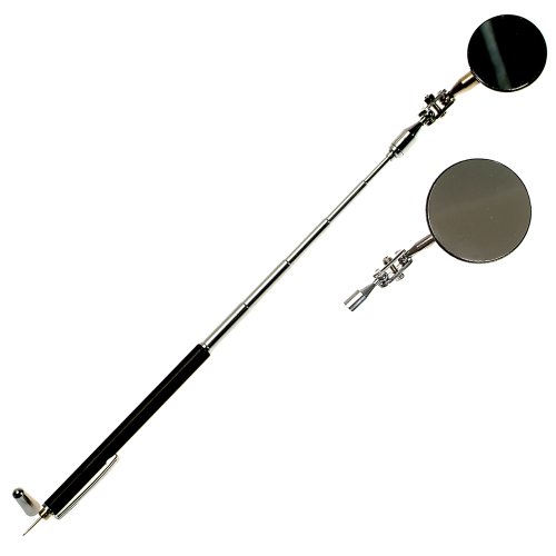 3 in 1 Teleskop Magnetheber/Magnetgreifer/Magnetstab/Magnetstift und Inspektionsspiegel ausziehbar mit Clip u. Nadel von ALKAN
