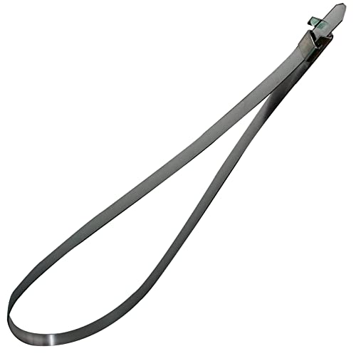 40 x Universal vorgefertigte EDELSTAHL AISI 430 Schlauchschellen/KlemmschelleSatz 360 + 740mm / Bandschellen/Schlauchschellenband geeignet für Schlauchbandzangen/Edelstahlband Kabelbinder von ALKAN