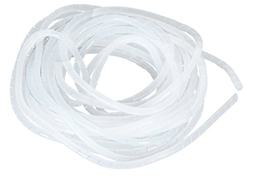 Flexible-Kabelspirale Spiralschlauch Kabelschlauch - Bündelbereich Ø 7.5-60 mm Länge 10m Farblos Transparent Klar von ALKAN
