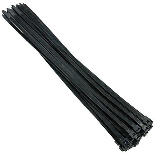 Kabelbinder Sortiment SATZ 100 Stück SCHWARZ Black 2.5 × 100 mm - selbstsichernd/Kabelband - Verschiedene Größen stehen zur Auswahl von ALKAN