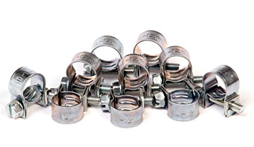 Universal Mini Schlauchklemmen-Sortiment Spannbereich 10-12 mm Set Rundziehende Schraubschellen-Set Leitungsschellen-Satz Schlauchschellen/Klemmschellen-Satz, 10-tlg. Universal Mini Schlauchklemmen-Sortiment Spannbereich 10-12 mm Set Rundziehende Schraubschellen-Set Leitungsschellen-Satz Schlauchschellen/Klemmschellen-Satz, 10-tlg. von ALKAN