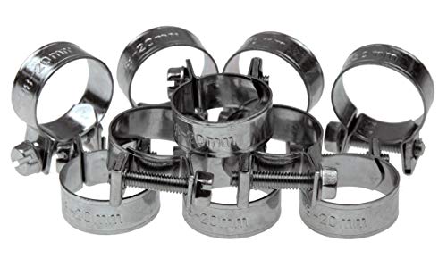Universal Mini Schlauchklemmen-Sortiment Spannbereich 18-20 mm Set Rundziehende Schraubschellen-Set Leitungsschellen-Satz Schlauchschellen/Klemmschellen-Satz, 10-tlg. Universal Mini Schlauchklemmen-Sortiment Spannbereich 18-20 mm Set Rundziehende Schraubschellen-Set Leitungsschellen-Satz Schlauchschellen/Klemmschellen-Satz, 10-tlg. von ALKAN