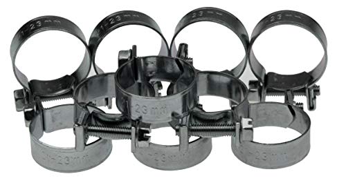 Universal Schlauchklemmen-Sortiment Spannbereich 21-23 mm Set Rundziehende Schraubschellen-Set Leitungsschellen-Satz Schlauchschellen/Klemmschellen-Satz, 10-tlg. Universal Schlauchklemmen-Sortiment Spannbereich 21-23 mm Set Rundziehende Schraubschellen-Set Leitungsschellen-Satz Schlauchschellen/Klemmschellen-Satz, 10-tlg. von ALKAN