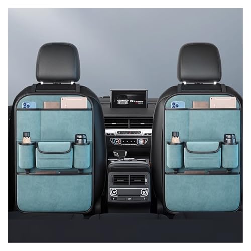 Autositzschutz für Suzuki Vitara (LY) 4.Gen 2015-2022, Auto-Rücksitz-Organizer, wasserdicht und leicht zu reinigen, Autositzschutz (Luxury Brown, One Storage) von ALKANI