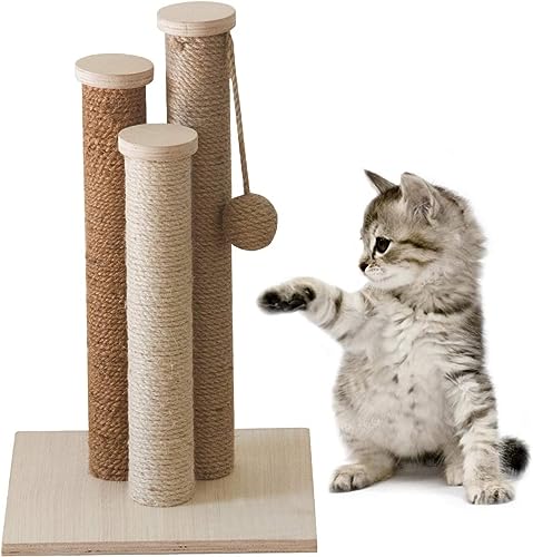 Essentials Cat Kitten Furniture Triple Scratching Posts Play Tower von ALL FOR PAWS