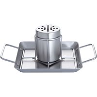 All Grill - Allgrill Grill-Hähnchenhalter aus Edelstahl mit Dose 27 x 18,5 x 2,5 cm Hähnchenbräter von ALL GRILL