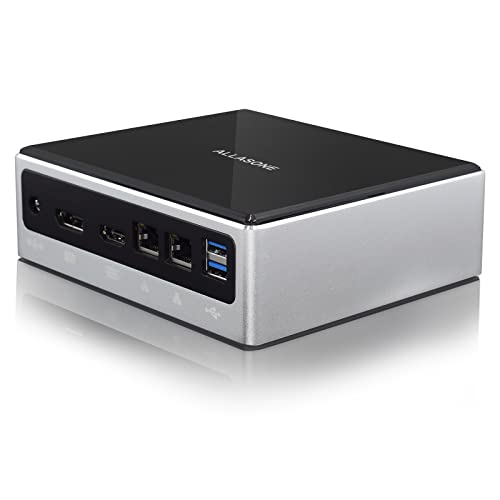 ALLASONE Mini Computer Core i5 8259U, Mini PC Dual LAN 8GB RAM DDR4 256GB NVME SSD,Micro PC DP HDMI 4K Type-C, USB3.0,WI-Fi BT 4.2 Office PC von ALLASONE