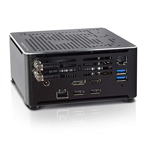 ALLASONE Mini Gaming PC Core i7 10750H,Mini Computer Windows 11 Pro 32GB RAM 512GB M.2 NVME SSD 1TB HDD,Micro Computer Dual LAN,HDMI 2.0 DP Dual 4K Anzeige,Type-C,Dual Band WiFi 6 von ALLASONE