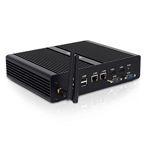 ALLASONE Mini PC Windows 10 Pro,Core I3-5005U,Mini Computer 16GB RAM 128GB SSD,Mini Desktop PC 2*RS232 COM Dual LAN HDMI Micro PC Optical WI-FI BT 4.0, Office PC von ALLASONE