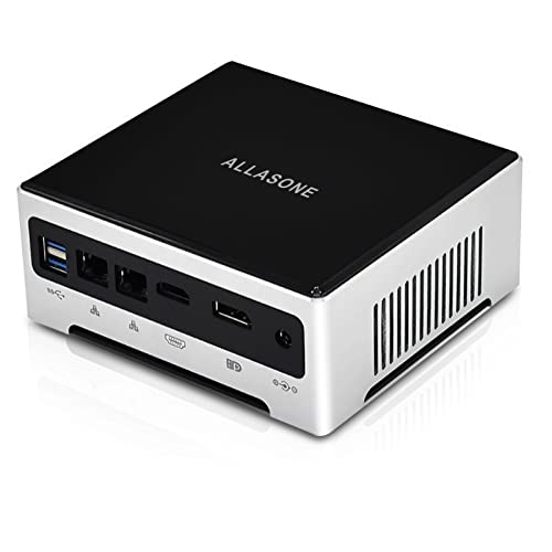 ALLASONE Mini PC Windows 11,Core i5-1035G4, Mini Computer 16GB DDR4 RAM 512GB M.2 NVME SSD,Office PC Dual LAN,USB3.0 HDMI DP Dualer 4k-Ausgang, Micro PC WiFi BT 4.2 von ALLASONE