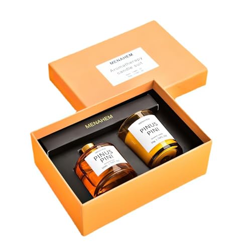 ALLAVA Duftkerzen Geschenkset, Duftkerze Set mit Raumduft 50 ml, Natürliches Sojawachs Duftkerzen für Geburtstag, Valentinstag, Weihnachts Geschenk, Erntedankfest, Hochzeit (Duft: Lavendel) von ALLAVA