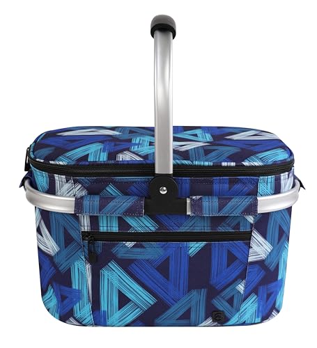 ALLCAMP Faltbar Isoliert Kühltasche - Einkaufskorb Thermo Mit Deckel, Abnehmbarer Picknickkorb 2 Personen, Aluminiumrahmen Kühlkorb, Verdicken Thermokorb von ALLCAMP OUTDOOR GEAR