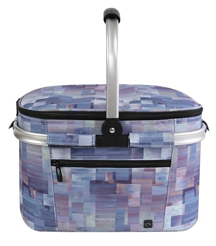 ALLCAMP Faltbar Isoliert Kühltasche - Einkaufskorb Thermo Mit Deckel, Abnehmbarer Picknickkorb 2 Personen, Aluminiumrahmen Kühlkorb, Verdicken Thermokorb von ALLCAMP OUTDOOR GEAR