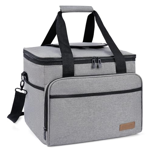 ALLCAMP Groß Faltbar Isoliert Kühltasche - Einkaufskorb Thermo Mit Deckel, Abnehmbarer Picknickkorb 2 Personen, Kühlkorb, Verdicken Thermokorb - Mit 2 Kühlakkus von ALLCAMP OUTDOOR GEAR