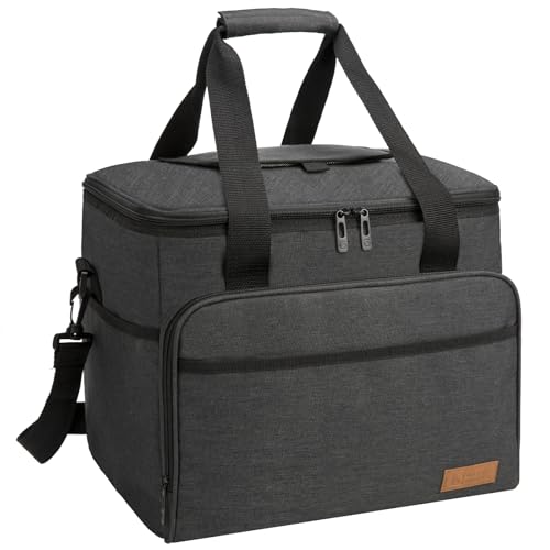 ALLCAMP Groß Faltbar Isoliert Kühltasche - Einkaufskorb Thermo Mit Deckel, Abnehmbarer Picknickkorb 2 Personen, Kühlkorb, Verdicken Thermokorb - Mit 2 Kühlakkus von ALLCAMP OUTDOOR GEAR