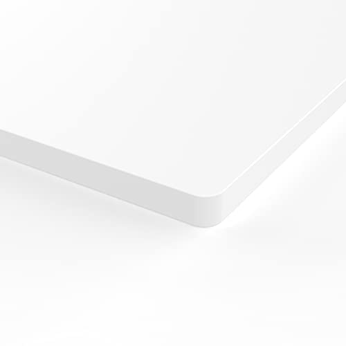 ALLDREI Schreibtischplatte, Tischplatte - 160 x 80cm (Weiß), Perfekt für höhenverstellbare Schreibtische, Tischplatte aus MDF-Material, Stärke 2,5 cm Stabile Langlebig von ALLDREI