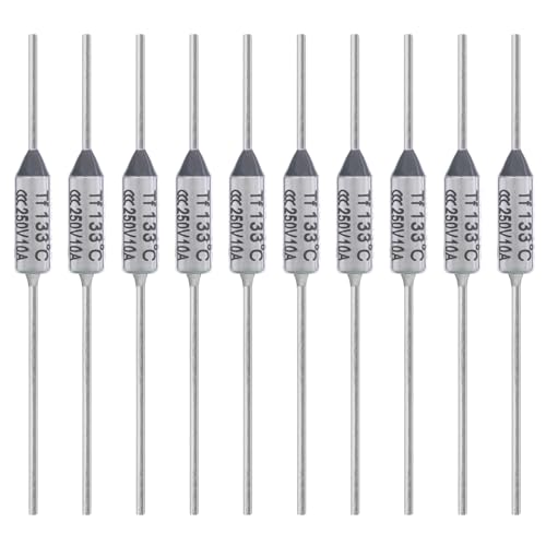 ALLECIN 10 Stück Thermosicherung Tf 133 Grad Celsius 10A 250V AEC133E Temperatursicherung 133℃ Thermo Sicherungen Thermosicherungen ALLECIN 10 Stück Thermosicherung Tf 133 Grad Celsius 10A 250V AEC133E Temperatursicherung 133℃ Thermo Sicherungen Thermosicherungen von ALLECIN