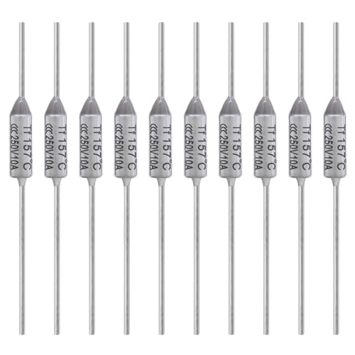 ALLECIN 10 Stück Thermosicherung Tf 157 Grad Celsius 10A 250V AEC157E Temperatursicherung 157℃ Thermo Sicherungen Thermosicherungen ALLECIN 10 Stück Thermosicherung Tf 157 Grad Celsius 10A 250V AEC157E Temperatursicherung 157℃ Thermo Sicherungen Thermosicherungen von ALLECIN