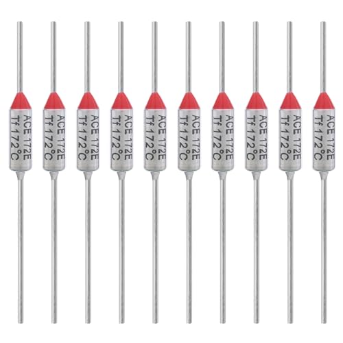 ALLECIN 10 Stück Thermosicherung Tf 172 Grad Celsius 10A 250V AEC172E Temperatursicherung 172℃ Thermo Sicherungen Thermosicherungen ALLECIN 10 Stück Thermosicherung Tf 172 Grad Celsius 10A 250V AEC172E Temperatursicherung 172℃ Thermo Sicherungen Thermosicherungen von ALLECIN
