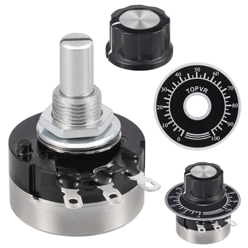 ALLECIN 2 Stück RV24YN20S 1M Ohm Potentiometer Single Turn B105 Taper Drehpotentiometer 3 Klemmen Einzeldrehung Kohlefilm-Potentiometer Variable Widerstände mit A03 Drehknöpfe und Zifferblatt ALLECIN 2 Stück RV24YN20S 1M Ohm Potentiometer Single Turn B105 Taper Drehpotentiometer 3 Klemmen Einzeldrehung Kohlefilm-Potentiometer Variable Widerstände mit A03 Drehknöpfe und Zifferblatt von ALLECIN
