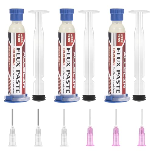 ALLECIN 3 Stück Flussmittel Löten No Clean Lötflussmittel 10mL Bleifrei Soldering Flux Paste Lötpaste 10CC Löt Flussmittel Bleifreies Lötflussmittelpaste AEC-559 für SMD PCB BGA Lötzinn ALLECIN 3 Stück Flussmittel Löten No Clean Lötflussmittel 10mL Bleifrei Soldering Flux Paste Lötpaste 10CC Löt Flussmittel Bleifreies Lötflussmittelpaste AEC-559 für SMD PCB BGA Lötzinn von ALLECIN
