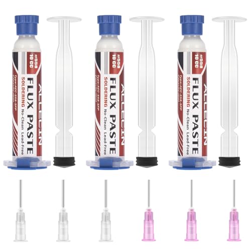 ALLECIN 3 Stück Flussmittel Löten No Clean Lötflussmittel Bleifreies 10mL Solder Flux Paste 10CC Kolophonium Lötzinn Bleifrei Keine Reinigung Flussmittelpaste Lötpaste AEC-558 für LED SMD PCB BGA DIY ALLECIN 3 Stück Flussmittel Löten No Clean Lötflussmittel Bleifreies 10mL Solder Flux Paste 10CC Kolophonium Lötzinn Bleifrei Keine Reinigung Flussmittelpaste Lötpaste AEC-558 für LED SMD PCB BGA DIY von ALLECIN